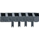 Igus Cable Trunking Black, 116 mm Width x 50 mm Depth, 1 m Length, 63 mm Min Bend Radius, Igumid GLW W116mm