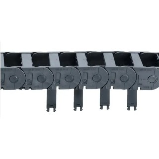Igus Cable Trunking Black, 116 mm Width x 50 mm Depth, 1 m Length, 63 mm Min Bend Radius, Igumid GLW W116mm