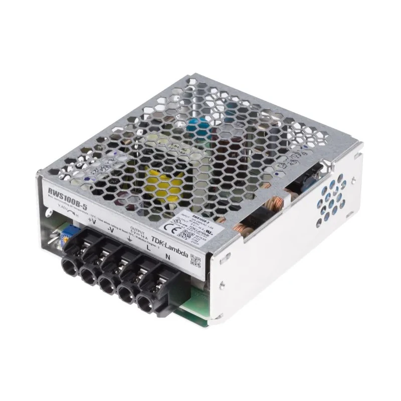 TDK-Lambda Switching Power Supply 5V dc, 70W, Chassis Mount, -10°C to 70°C RWS100B-5
