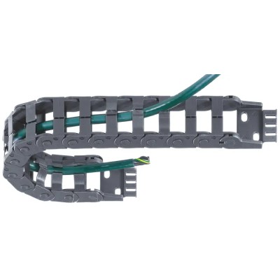 Igus e-chain Cable Trunking Black, W37mm x D25mm x L1m, Minimum Bend Radius 48mm, Material Igumid NB 
