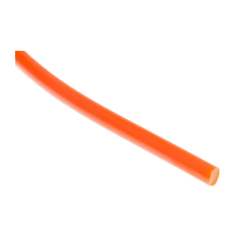RS PRO Round Polyurethane Belt 5 mm Diameter Orange, 5 m Length, Food Safe, for 34 mm Minimum Pulley Diameter 309-8218