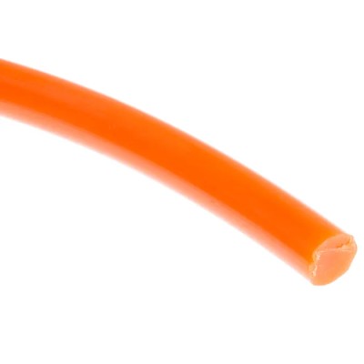 RS PRO 5 m 8 mm Diameter Orange Round Polyurethane Belt for Use with 48 mm Minimum Pulley Diameter 309-8230