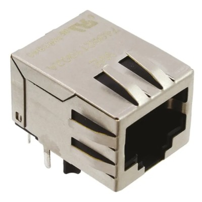 Wurth Elektronik LAN Ethernet Transformer Through Hole Mount 1 Output 1:1 Turns Ratio 70 °C 7499211002A