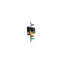 Schneider Electric Harmony XB4 Series Multicolour Momentary Metal Push Button Head 22 mm Cutout IP66 IP67 IP69K ZB4BA9