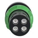 Schneider Electric Harmony XB7 Series Illuminated Push Button Switch, Red Actuator, Spring Return, Panel Mount, 22 XB7NW34B2