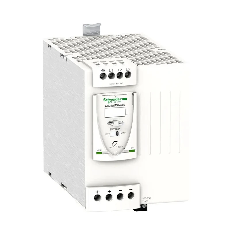 Schneider Electric Phaseo Switched Mode DIN Rail Power Supply 3-Phase 550V AC Input 28.8V DC Output 20A 480W ABL8WPS24200