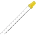 Wurth Elektronik 2.4 V Yellow LED 3 mm (T-1) Through Hole WL-TMRC 151031YS06000