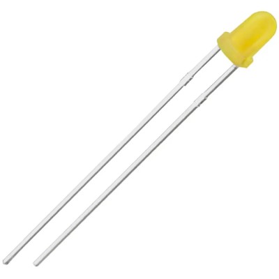 Wurth Elektronik 2.4 V Yellow LED 3 mm (T-1) Through Hole WL-TMRC 151031YS06000