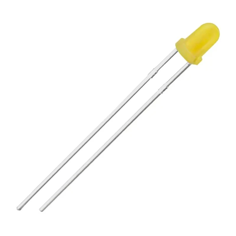 Wurth Elektronik 2.4 V Yellow LED 3 mm (T-1) Through Hole WL-TMRC 151031YS06000