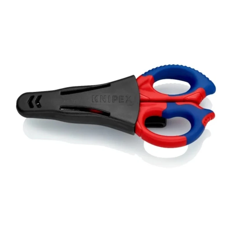 Knipex Electricians Scissors 155mm Stainless Steel Blade Bi-Material Handle 95 05 155 SB