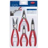 Knipex 4-Piece Circlip Plier Set, Forged Chrome Vanadium Steel, Plastic-coated Handles 00 20 03 V02