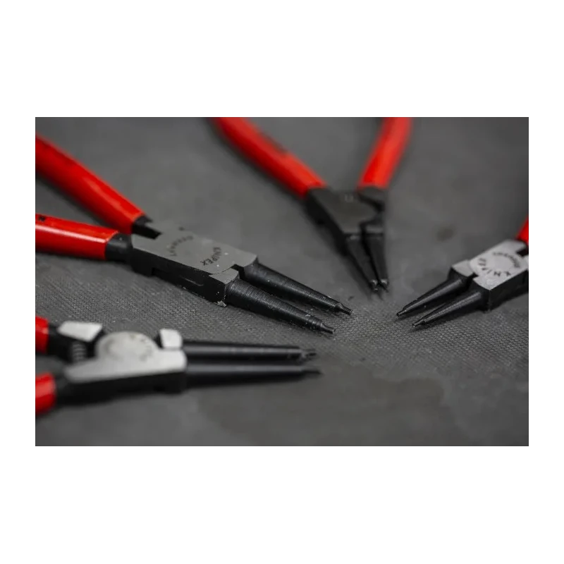 Knipex 4-Piece Circlip Plier Set, Forged Chrome Vanadium Steel, Plastic-coated Handles 00 20 03 V02