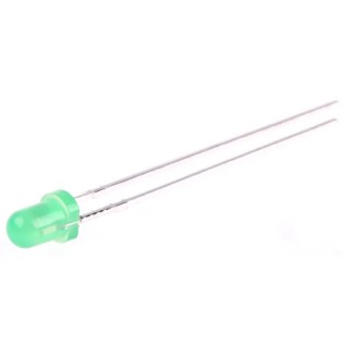 Wurth Elektronik 2.6 V Bright Green LED 3 mm (T-1) Through Hole WL-TMRC 151031VS06000