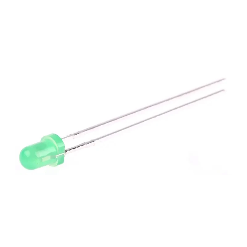 Wurth Elektronik 2.6 V Bright Green LED 3 mm (T-1) Through Hole WL-TMRC 151031VS06000