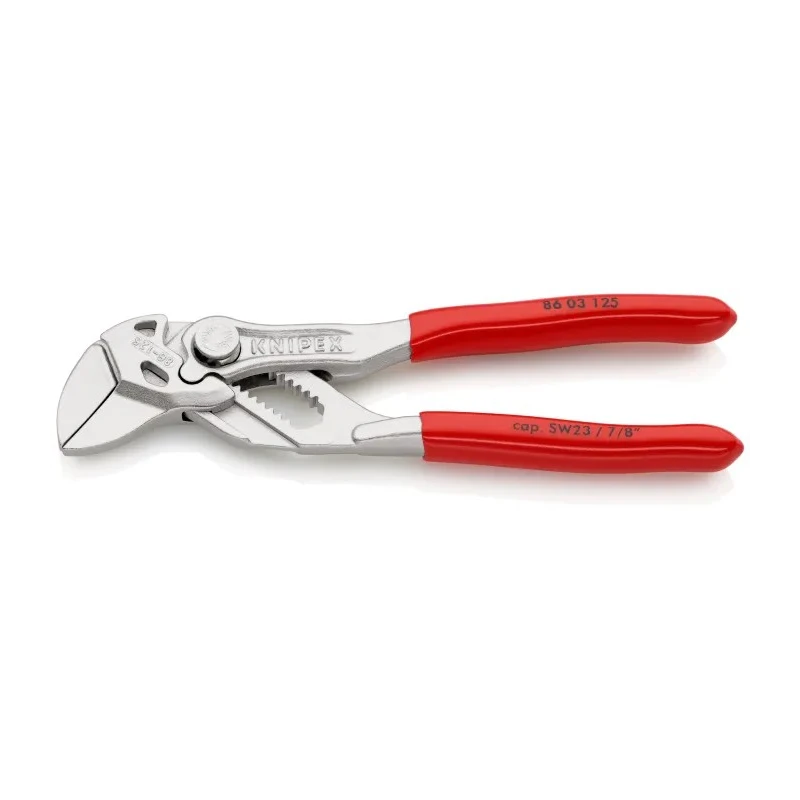 Knipex 1-Piece Plier Wrench with 125mm Overall Length and 23mm Jaw Opening 86 03 125