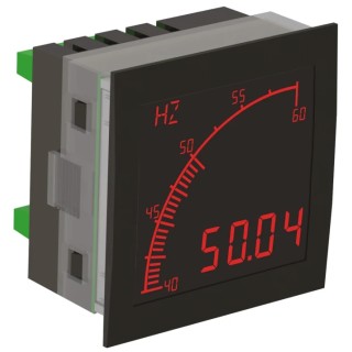 Trumeter Digital Panel Multifunction Frequency Meter, LCD Display, 68 mm x 68 mm, Model APM-FREQ-APN