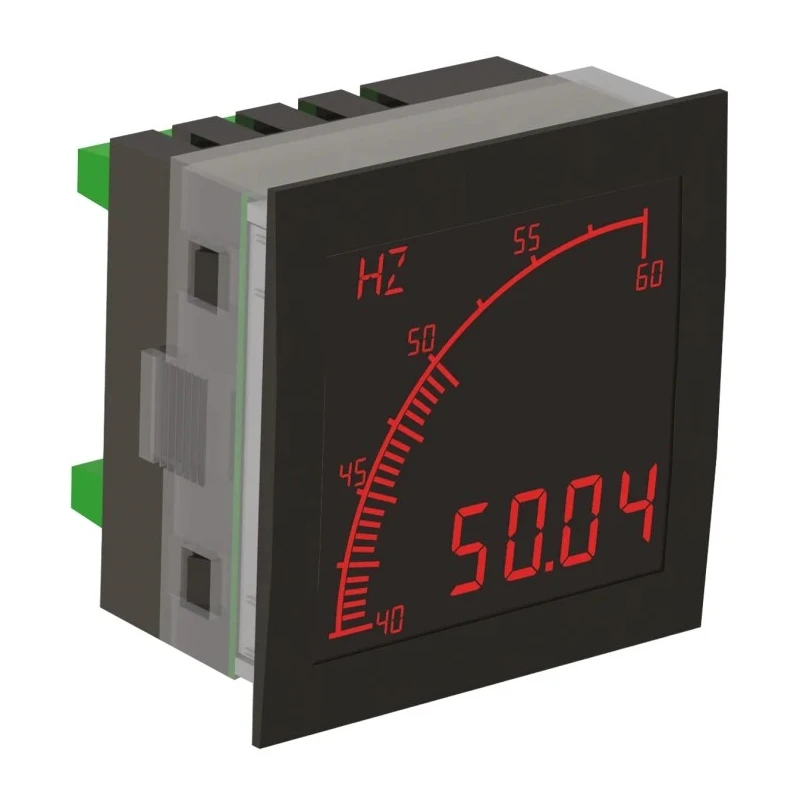 Trumeter Digital Panel Multifunction Frequency Meter, LCD Display, 68 mm x 68 mm, Model APM-FREQ-APN