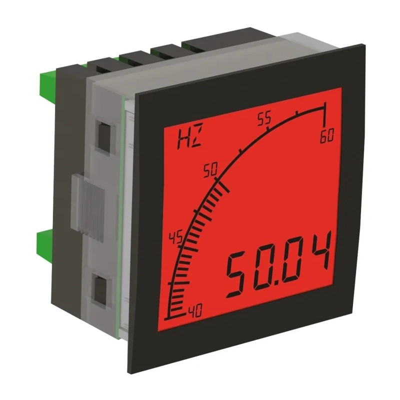 Trumeter Digital Panel Multifunction Frequency Meter, LCD Display, 68 mm x 68 mm, Model APM-FREQ-APN