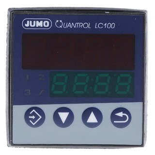 Jumo QUANTROL Panel PID Temperature Controller 1 Input 2 Output Analogue 240V ac/dc On-Off 702031/8-3100-25
