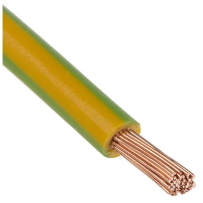 Lapp ÖLFLEX® Series Yellow Green 4 mm² Single Core Hook Up Wire 100 m Polyvinyl Chloride Jacket 450 750V 70°C 4520003