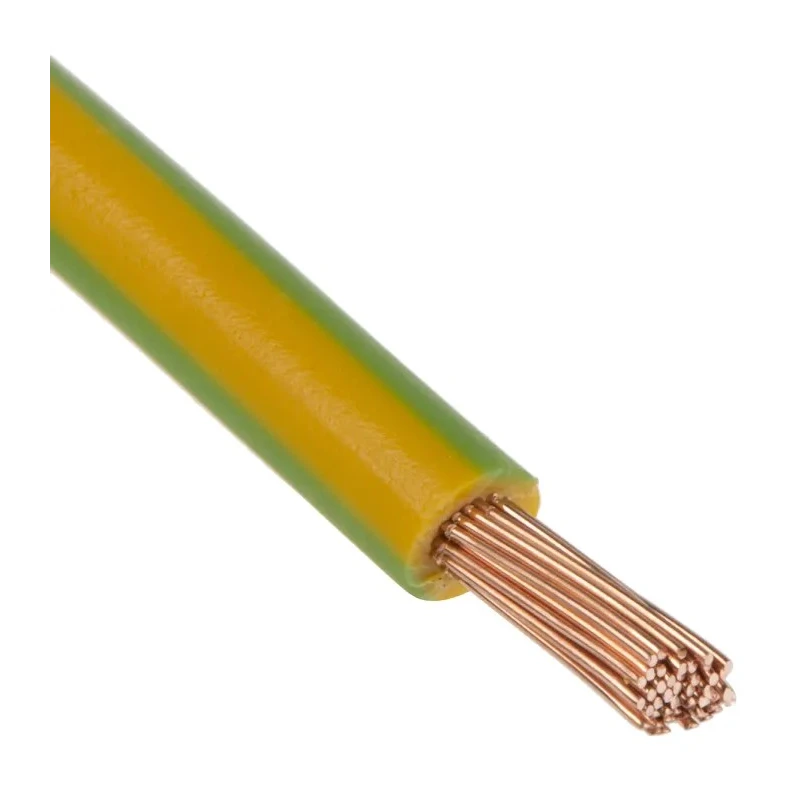 Lapp ÖLFLEX® Series Yellow Green 4 mm² Single Core Hook Up Wire 100 m Polyvinyl Chloride Jacket 450 750V 70°C 4520003