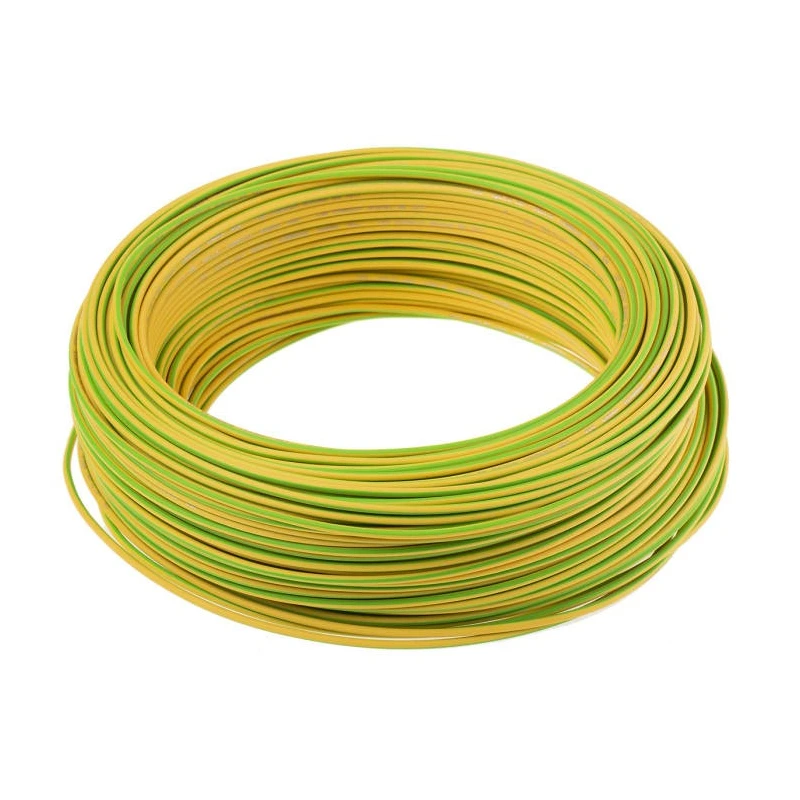 Lapp ÖLFLEX® Series Yellow Green 4 mm² Single Core Hook Up Wire 100 m Polyvinyl Chloride Jacket 450 750V 70°C 4520003