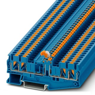 Phoenix Contact Knife Disconnect Terminal Block PT 2.5-QUATTRO-MTB BU Push-in 400V 2.5mm² 3210191