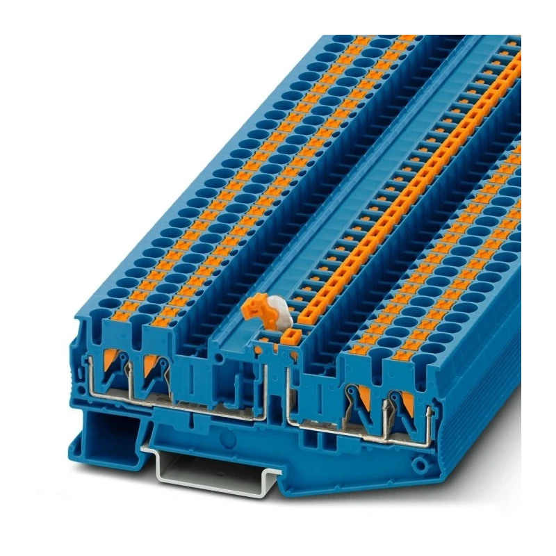 Phoenix Contact Knife Disconnect Terminal Block PT 2.5-QUATTRO-MTB BU Push-in 400V 2.5mm² 3210191
