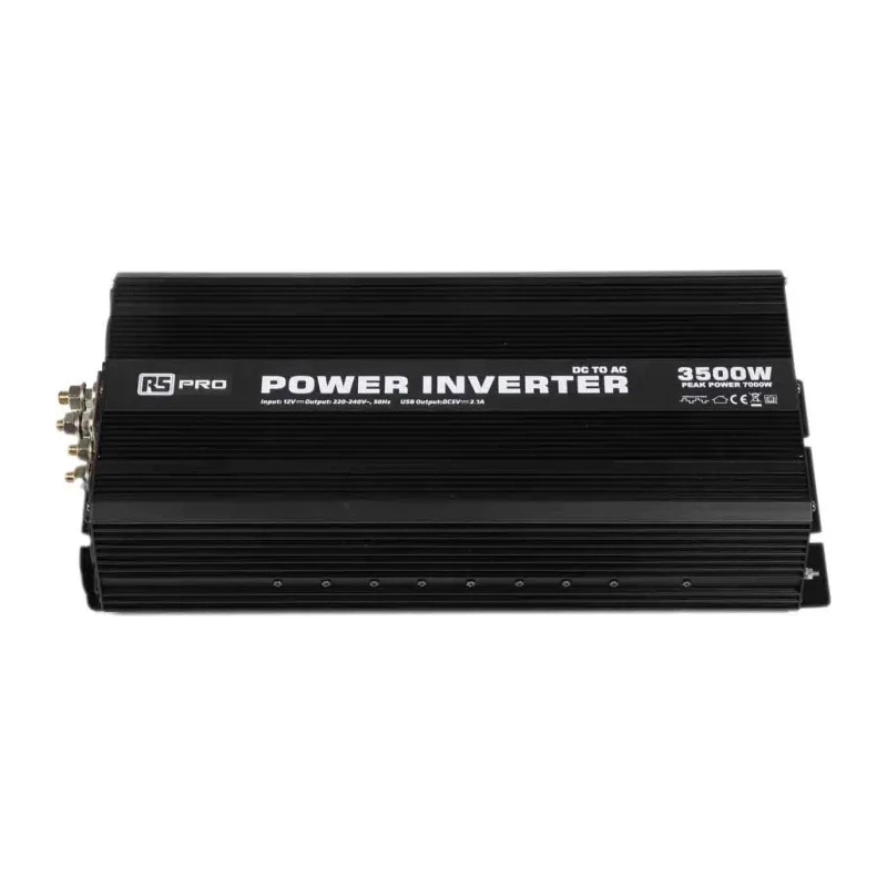 RS PRO 3.5kW Power Inverter, 12V DC Input, 230V AC Output 816-0071