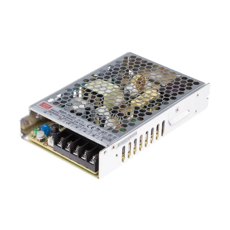MEAN WELL Switching Power Supply RSP-75-27 27V DC 75.6W Chassis Mount High Efficiency RSP-75-27