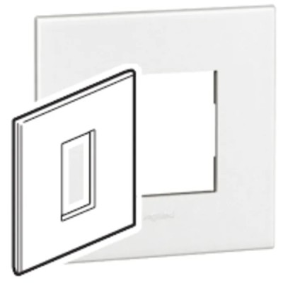 Legrand White 1 Gang Polycarbonate Light Switch Cover 92x92x8 mm 5 752 00