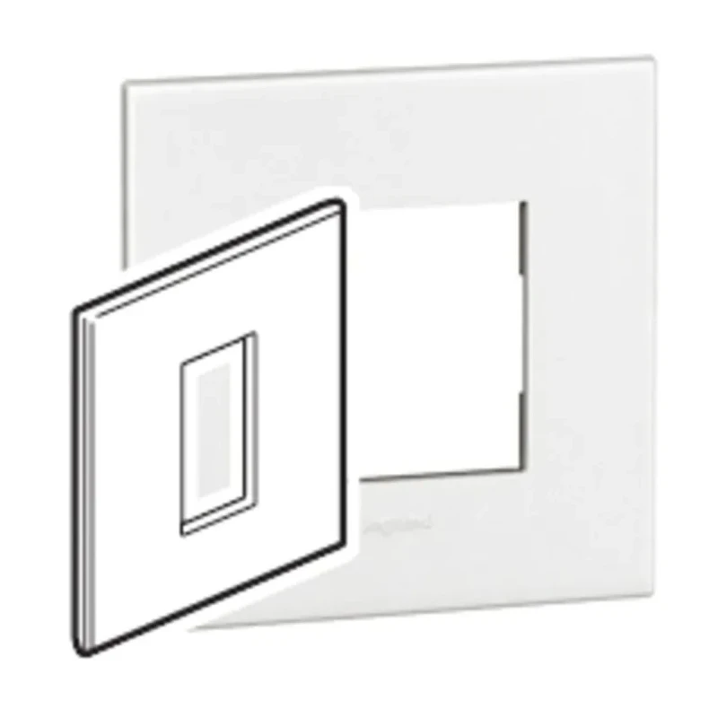 Legrand White 1 Gang Polycarbonate Light Switch Cover 92x92x8 mm 5 752 00