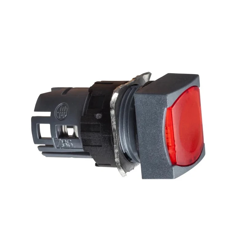Schneider Electric Harmony XB6 Series Illuminated Push Button Switch, Spring Return, Red Actuator, 16 mm Cutout, IP65 ZB6CW4