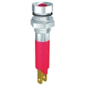 Signal Construct White 8mm Panel Mount LED Indicator, Solder Tab Termination SWZU08628