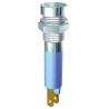 Signal Construct White Panel Mount LED Indicator 8 mm, 24-28V, 75mcd Luminous Intensity SMZD08624