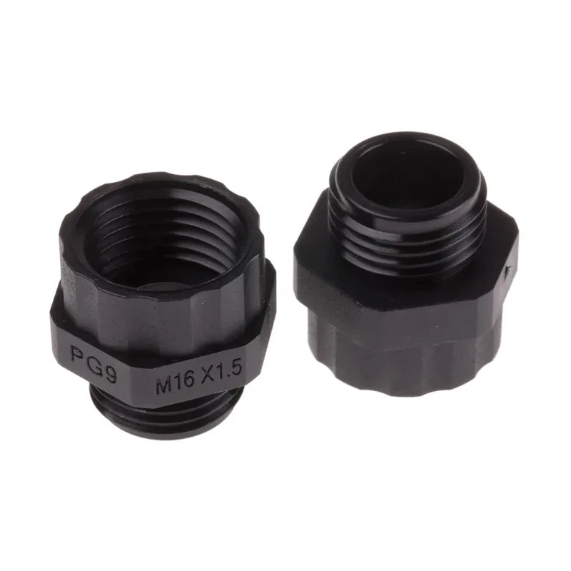 RS PRO Cable Gland Adapter PG9 Exterior Thread to M16 Interior Thread Polyamide 66 817-8886