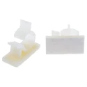 RS PRO White Polyamide 66 Push-in Cable Clamp 15.4 mm Max Bundle Diameter 37x18.4x31.8 mm 817-8937