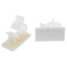 RS PRO White Polyamide 66 Push-in Cable Clamp 15.4 mm Max Bundle Diameter 37x18.4x31.8 mm 817-8937