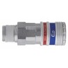 CEJN Steel, Brass Pneumatic Quick Connect Coupling 1/4 in Male R 103002152
