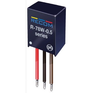 Recom Switching Regulator Through Hole 5V DC Output Voltage 500 mA Output Current 2.5W Power R-78W5.0-0.5