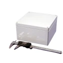Hammond 1554 Series Grey Grey Lid ABS Enclosure 90.5 mm x 160 mm x 160 mm 1554SGY