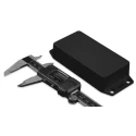 Hammond Flanged 1591 Series Black ABS Enclosure, IP54, 20 mm x 99 mm x 51 mm 1591XXASFLBK
