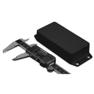 Hammond Flanged 1591 Series Black ABS Enclosure, IP54, 20 mm x 99 mm x 51 mm 1591XXASFLBK