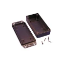 Hammond Flanged 1591 Series Black ABS Enclosure, IP54, 20 mm x 99 mm x 51 mm 1591XXASFLBK