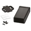 Hammond 1455 Series Black Black Lid Aluminium Enclosure IP54 25.1 mm x 80 mm x 45 mm 