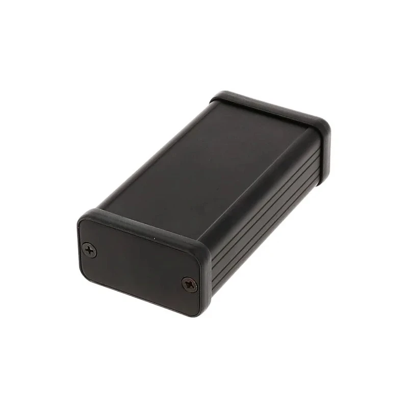 Hammond 1455 Series Black Black Lid Aluminium Enclosure IP54 25.1 mm x 80 mm x 45 mm 