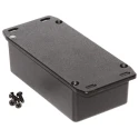 Hammond Die Cast Aluminium Enclosure with Flanged Black Lid IP54 39.8 mm x 121.2 mm x 65.5 mm 1590N1FLBK