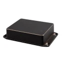 Hammond Die Cast Aluminium Enclosure with Flanged Black Lid IP54 39.8 mm x 121.2 mm x 65.5 mm 1590N1FLBK