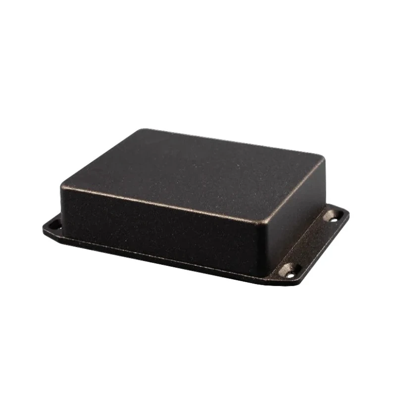 Hammond Die Cast Aluminium Enclosure with Flanged Black Lid IP54 39.8 mm x 121.2 mm x 65.5 mm 1590N1FLBK