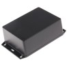 Hammond Flanged ABS Enclosure IP54 Black Lid 41 mm x 81 mm x 109 mm 1591XXSSFLBK